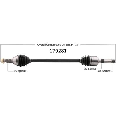 New CV Shaft by WORLDPARTS - 179281 pa3