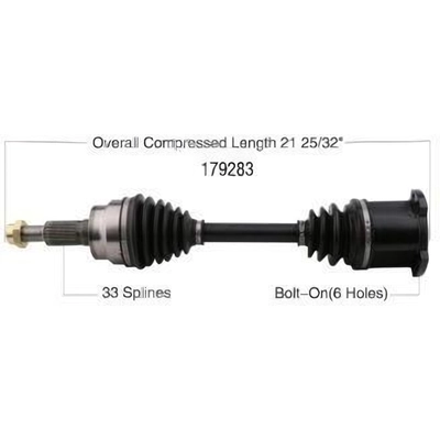New CV Shaft by WORLDPARTS - 179283 pa1