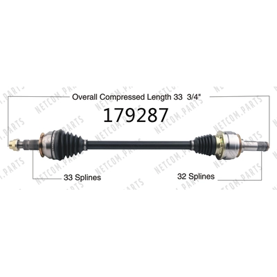 New CV Shaft by WORLDPARTS - 179287 pa1