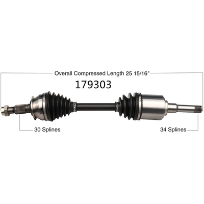 New CV Shaft by WORLDPARTS - 179303 pa1