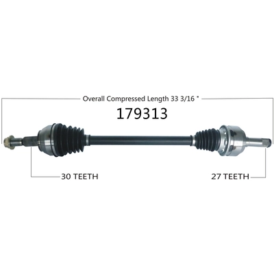 New CV Shaft by WORLDPARTS - 179313 pa1