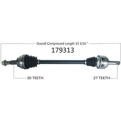 New CV Shaft by WORLDPARTS - 179313 pa2