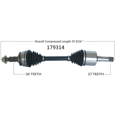 New CV Shaft by WORLDPARTS - 179314 pa1