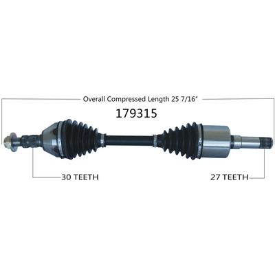 New CV Shaft by WORLDPARTS - 179315 pa1