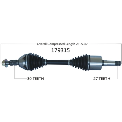 New CV Shaft by WORLDPARTS - 179315 pa2