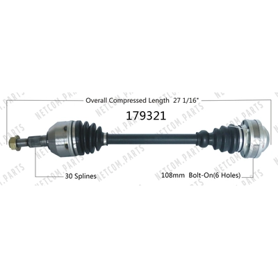 New CV Shaft by WORLDPARTS - 179321 pa1