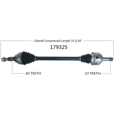 New CV Shaft by WORLDPARTS - 179325 pa1