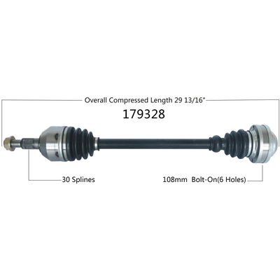 New CV Shaft by WORLDPARTS - 179328 pa2