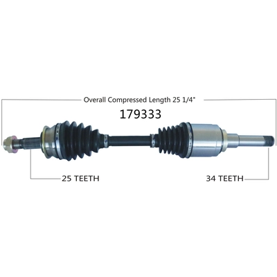New CV Shaft by WORLDPARTS - 179333 pa1