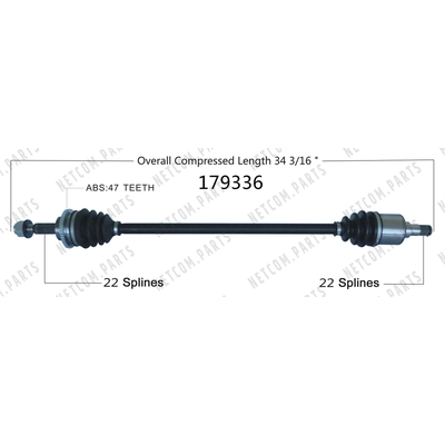 New CV Shaft by WORLDPARTS - 179336 pa1