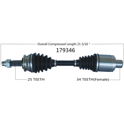 New CV Shaft by WORLDPARTS - 179346 pa3