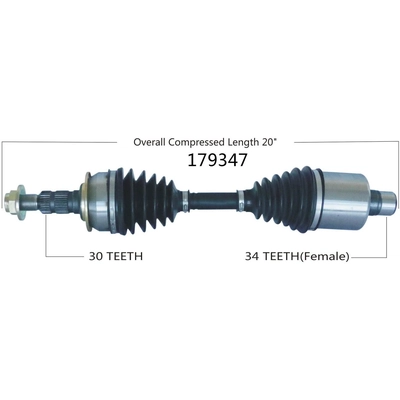 Arbre CV neuf by WORLDPARTS - 179347 pa2