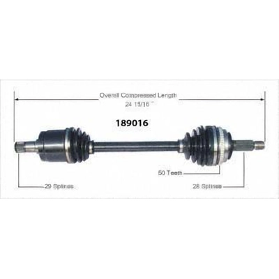 New CV Shaft by WORLDPARTS - 189016 pa1