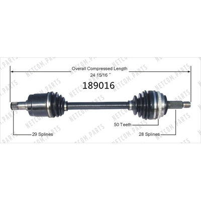 New CV Shaft by WORLDPARTS - 189016 pa2