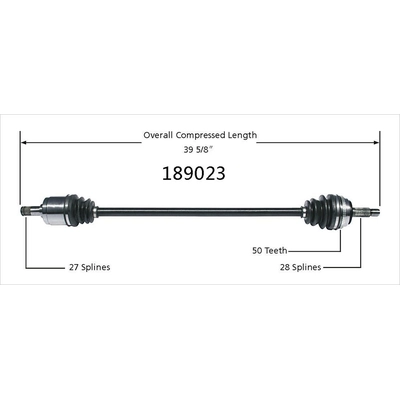 New CV Shaft by WORLDPARTS - 189023 pa2