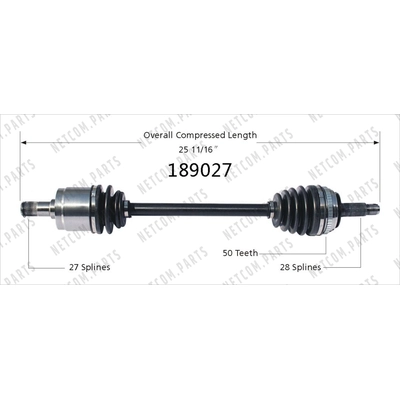 New CV Shaft by WORLDPARTS - 189027 pa1