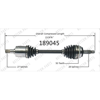 New CV Shaft by WORLDPARTS - 189045 pa2