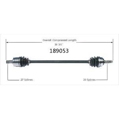 New CV Shaft by WORLDPARTS - 189053 pa2