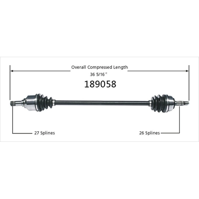 Arbre CV neuf by WORLDPARTS - 189058 pa2