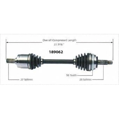 New CV Shaft by WORLDPARTS - 189062 pa1