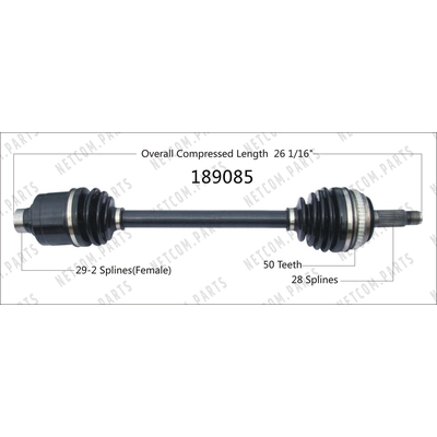 New CV Shaft by WORLDPARTS - 189085 pa2