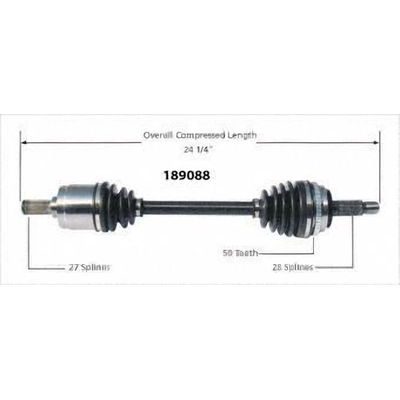 New CV Shaft by WORLDPARTS - 189088 pa1