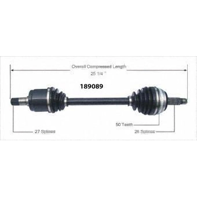 New CV Shaft by WORLDPARTS - 189089 pa1