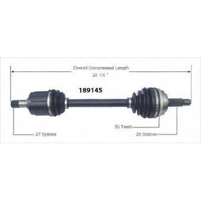 New CV Shaft by WORLDPARTS - 189145 pa1