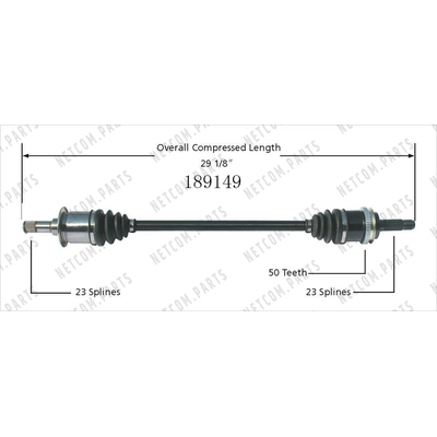 New CV Shaft by WORLDPARTS - 189149 pa2