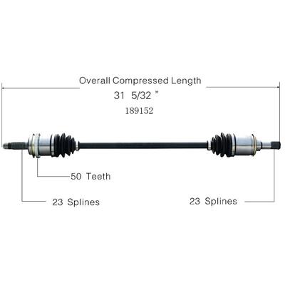 Arbre CV neuf de WORLDPARTS - 189152 pa2