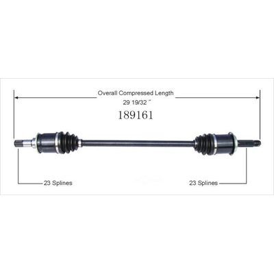 New CV Shaft by WORLDPARTS - 189161 pa3