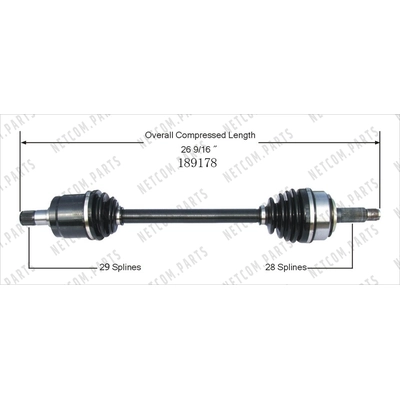 New CV Shaft by WORLDPARTS - 189178 pa2