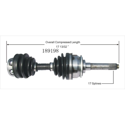 New CV Shaft by WORLDPARTS - 189198 pa3