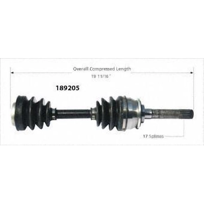 New CV Shaft by WORLDPARTS - 189205 pa1