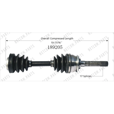 New CV Shaft by WORLDPARTS - 189205 pa2