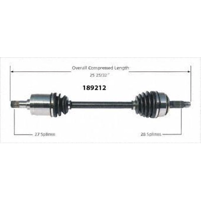 New CV Shaft by WORLDPARTS - 189212 pa1