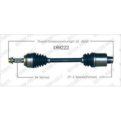 New CV Shaft by WORLDPARTS - 189222 pa2