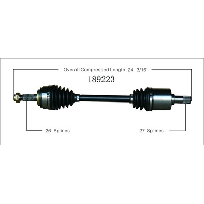 New CV Shaft by WORLDPARTS - 189223 pa2