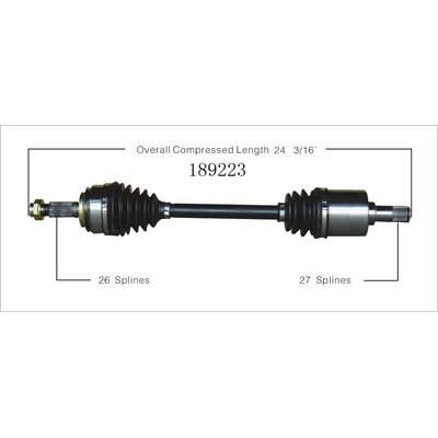 New CV Shaft by WORLDPARTS - 189223 pa3