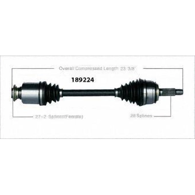 New CV Shaft by WORLDPARTS - 189224 pa2