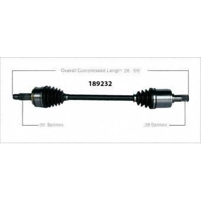 New CV Shaft by WORLDPARTS - 189232 pa1