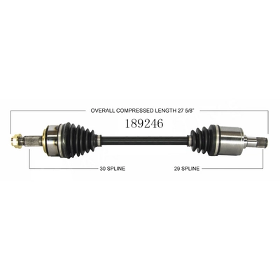 New CV Shaft by WORLDPARTS - 189246 pa1