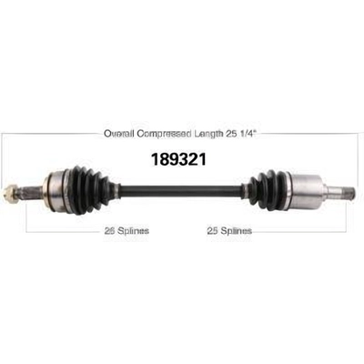 New CV Shaft by WORLDPARTS - 189321 pa1