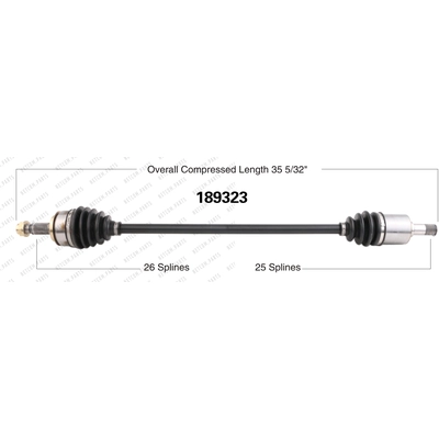 New CV Shaft by WORLDPARTS - 189323 pa2