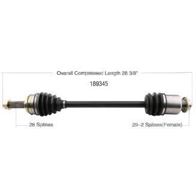 New CV Shaft by WORLDPARTS - 189345 pa1