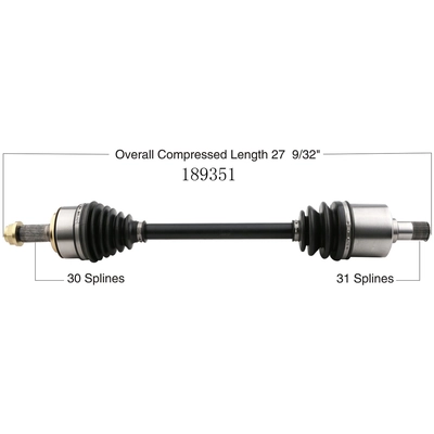 New CV Shaft by WORLDPARTS - 189351 pa2