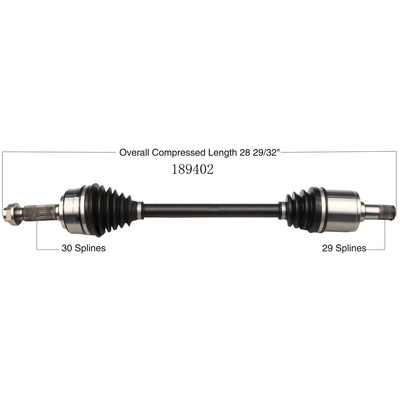 New CV Shaft by WORLDPARTS - 189402 pa3