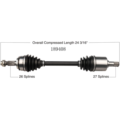 New CV Shaft by WORLDPARTS - 189408 pa2