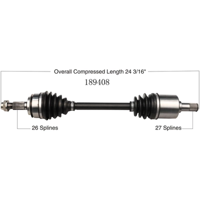 New CV Shaft by WORLDPARTS - 189408 pa3