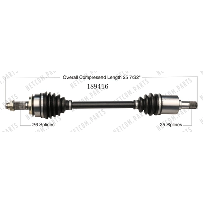 New CV Shaft by WORLDPARTS - 189416 pa2